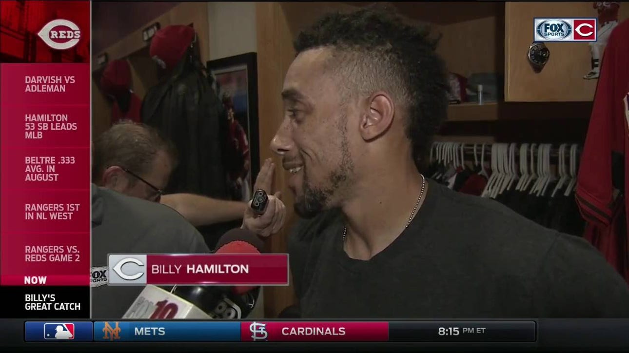 Billy Hamilton admits his diving catch was pretty special: 'That was fun'