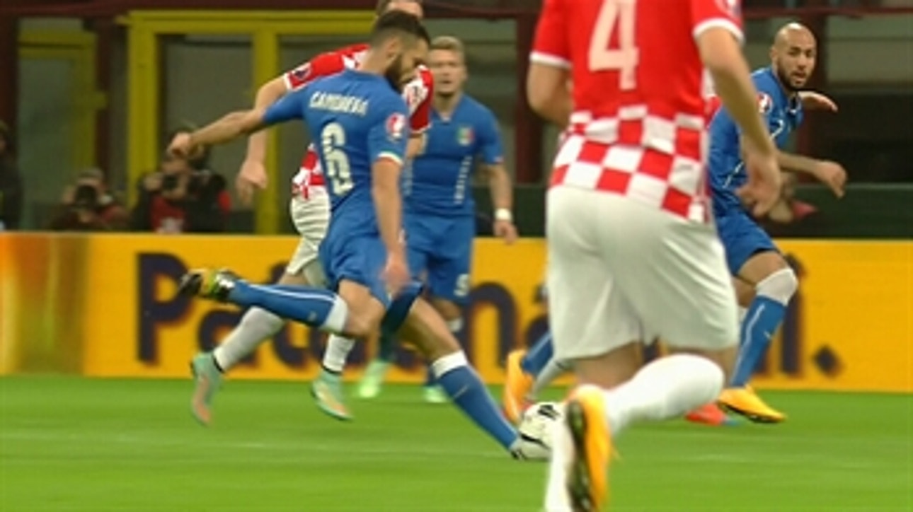 Candreva puts Italy in front of Croatia