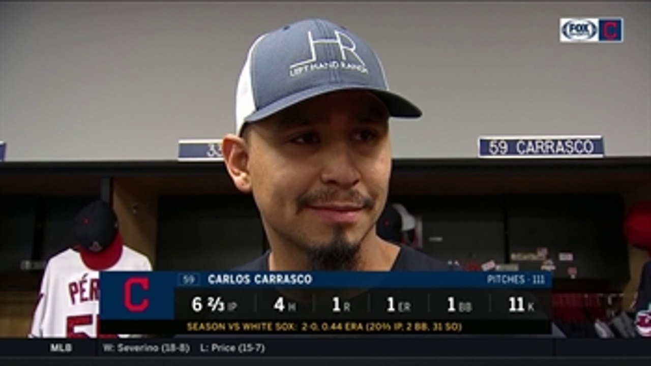 Carlos Carrasco had fun in pitcher's duel, happy for Kipnis