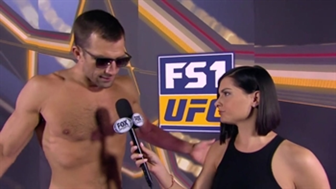 Luke Rockhold talks with Megan Olivi ' WEIGH-IN ' UFC 221'