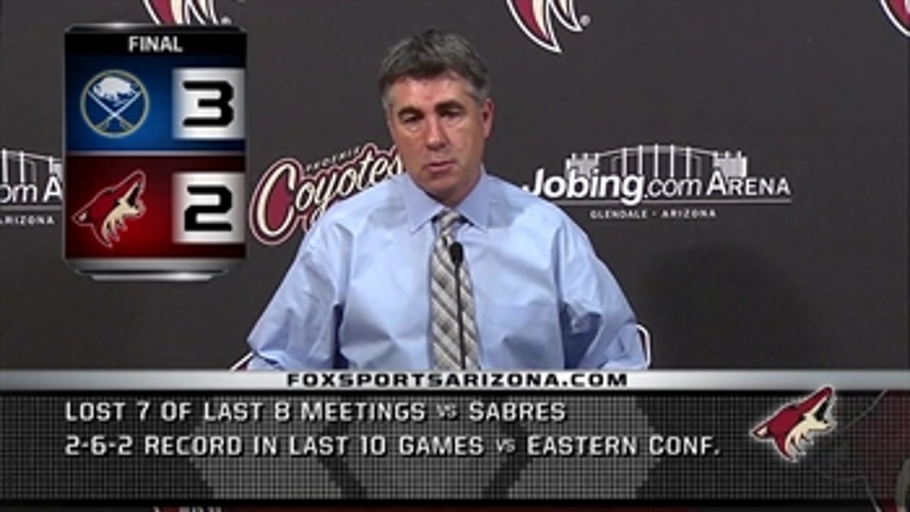 Tippett on Coyotes' loss to Sabres