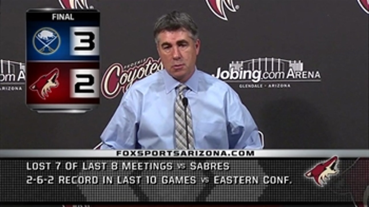 Tippett on Coyotes' loss to Sabres