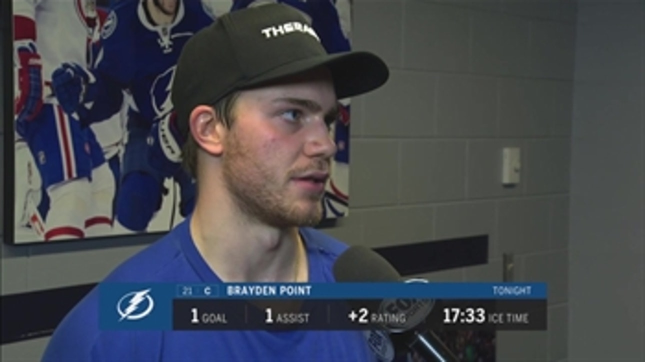 Brayden Point gives his thoughts on being able to decide a game
