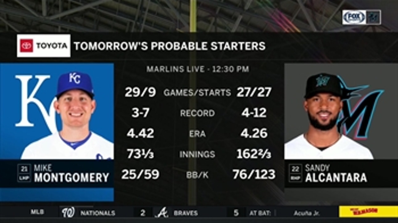 Sandy Alcantara, Marlins look to stave off Royals in series finale