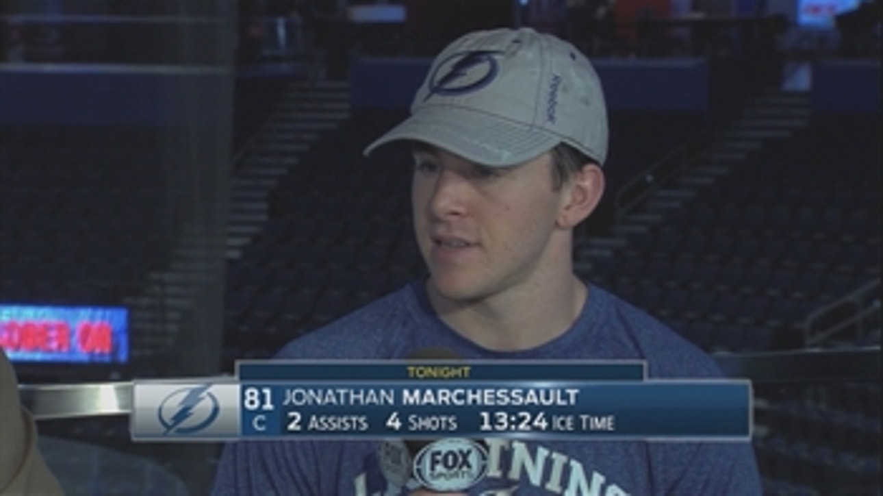 Jonathan Marchessault on chemistry with Johnson and Palat