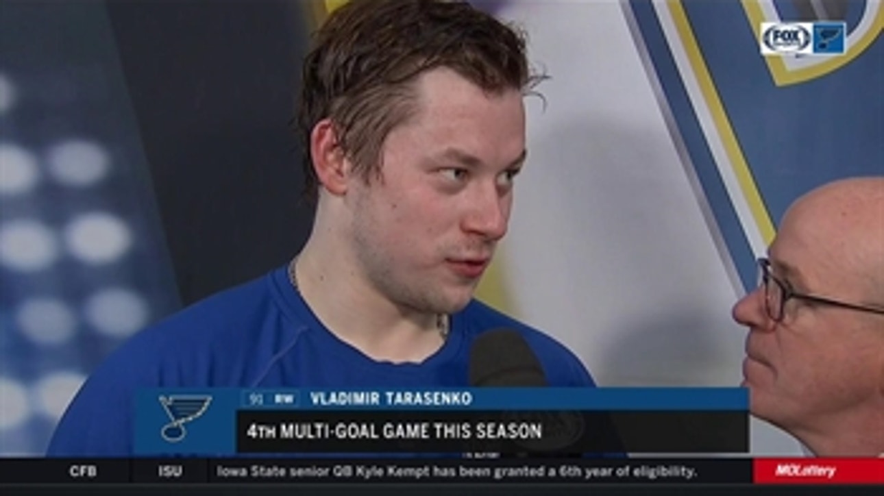 Vladimir Tarasenko: 'We were really happy with our win' over Jets