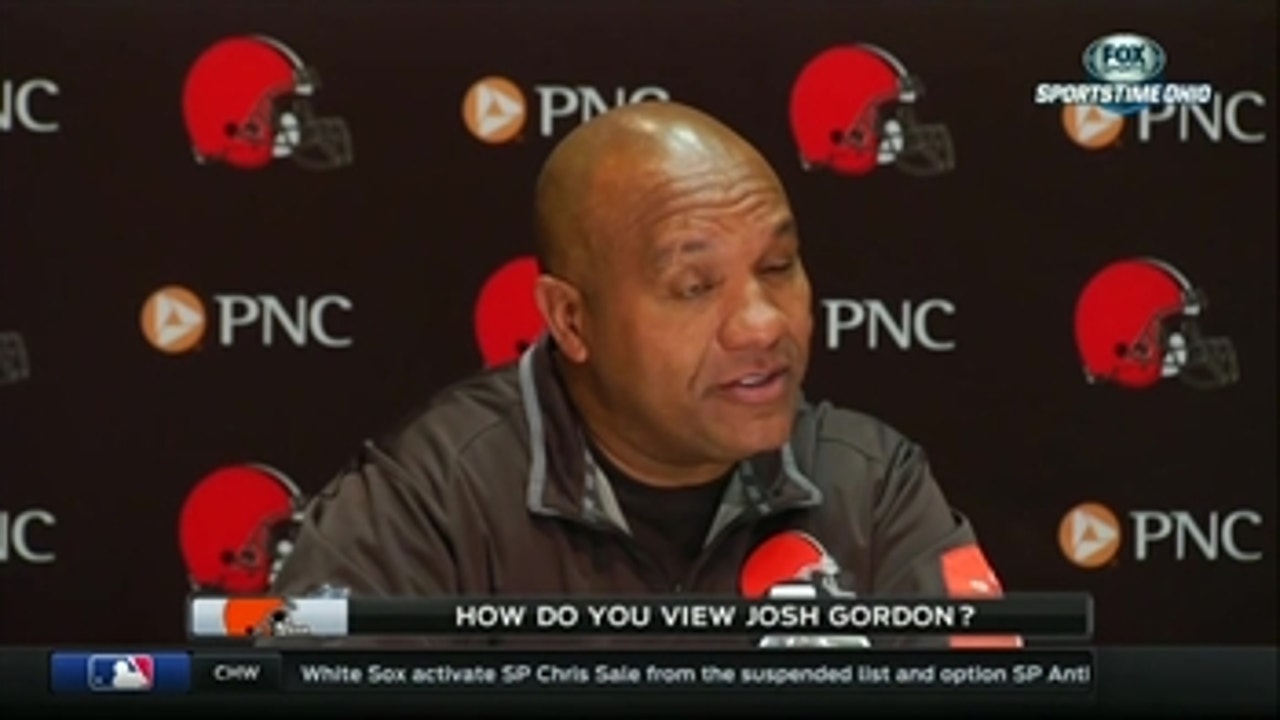 Browns' Hue Jackson 'captured' by Josh Gordon as a person