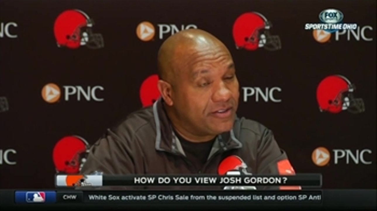 Browns' Hue Jackson 'captured' by Josh Gordon as a person