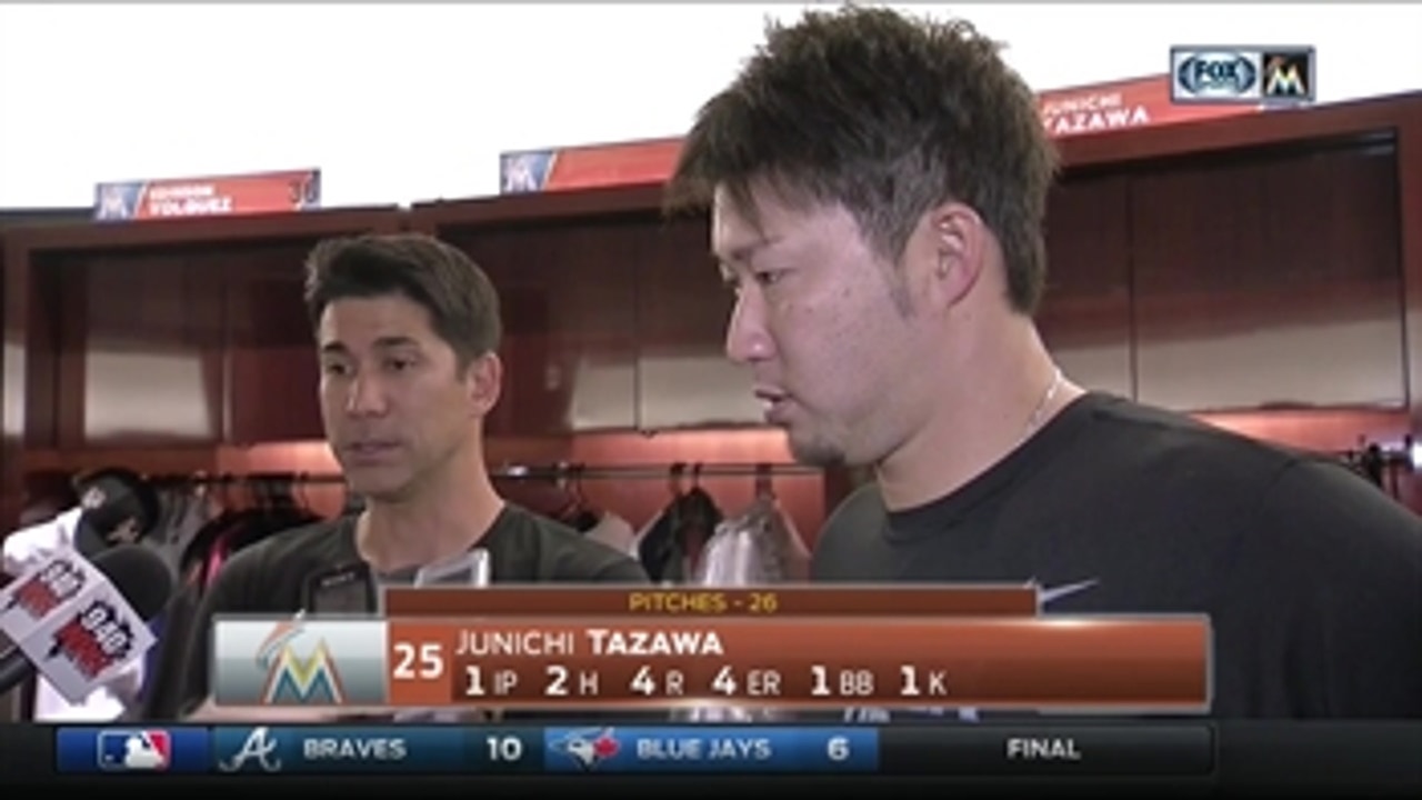 Junichi Tazawa says he put himself in some bad spots