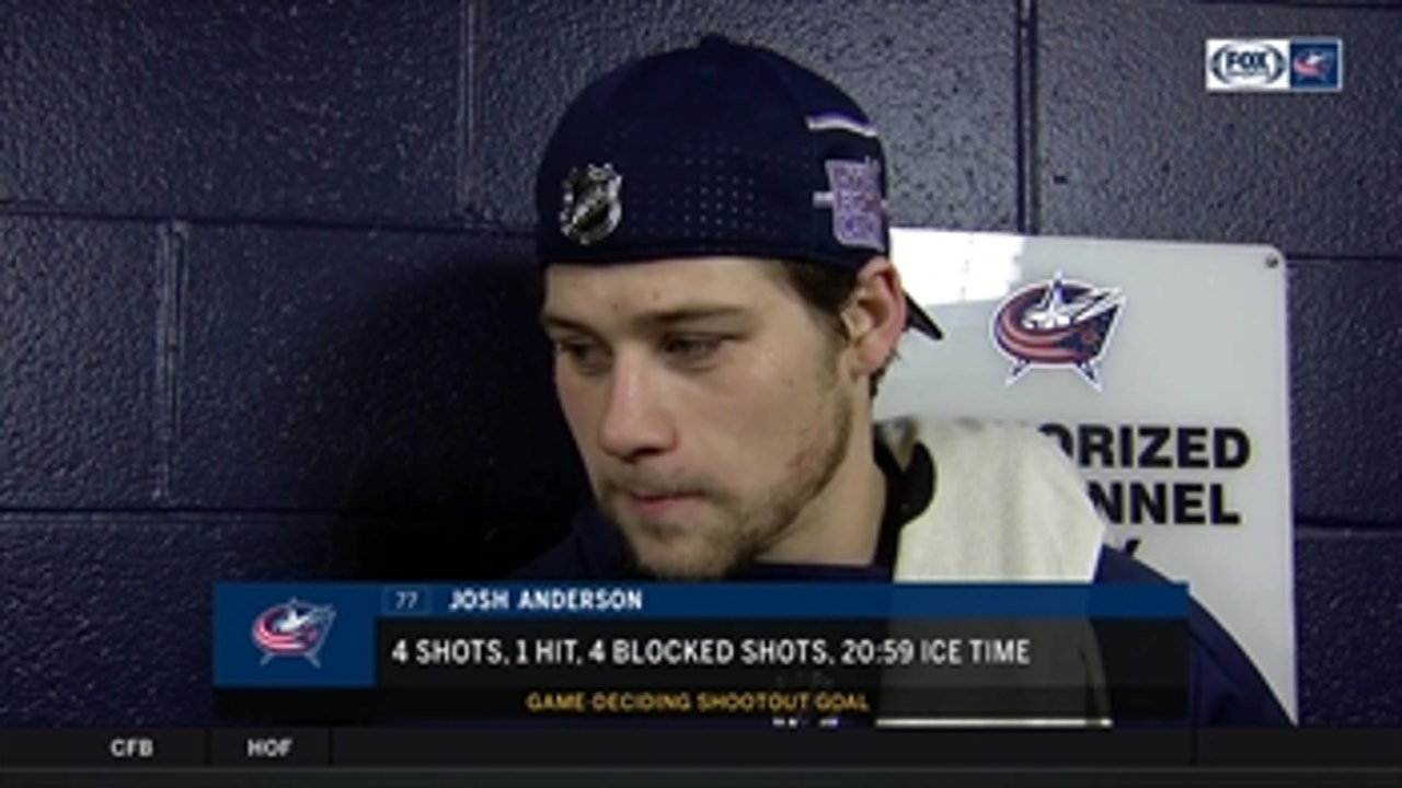 Josh Anderson stayed patient in his SO goal