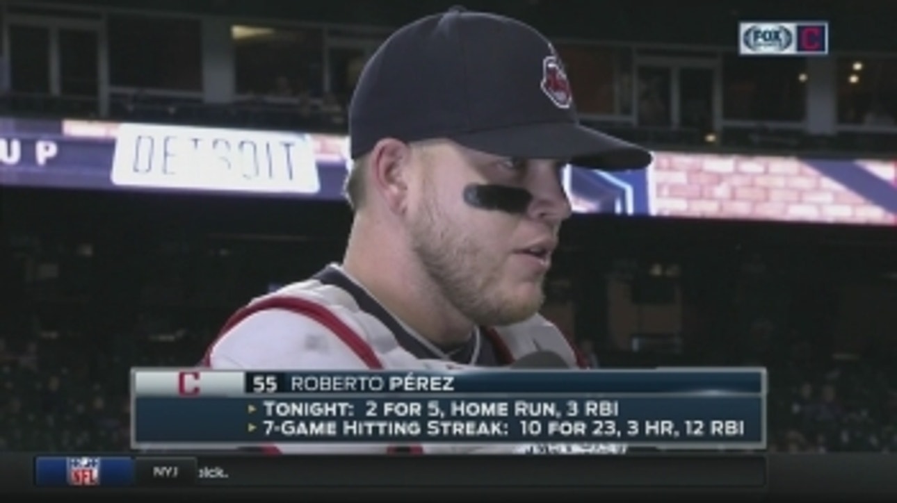 Roberto Perez offers simple reasons for Indians' recent success