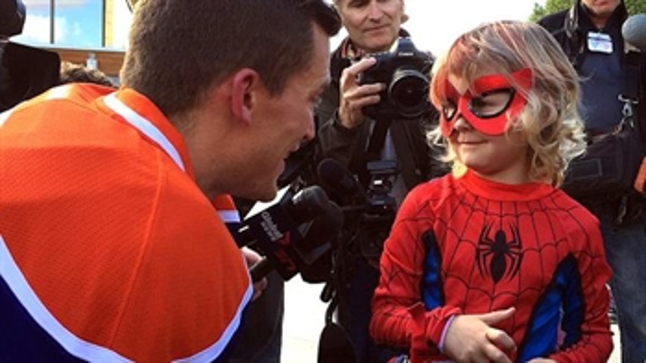6-year-old superhero with leukemia saves NHL player