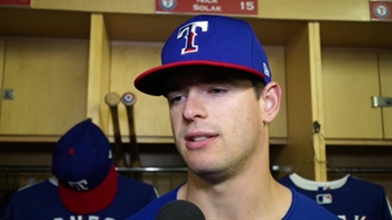 Nick Solak: 'I just want to help the team win anyway I can'