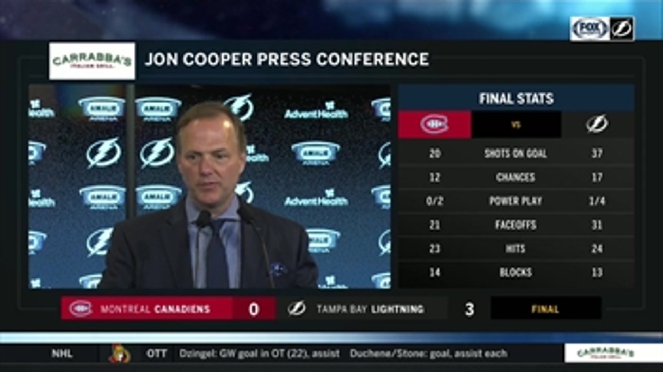 Jon Cooper on importance of depth, goalie Andrei Vasilevskiy