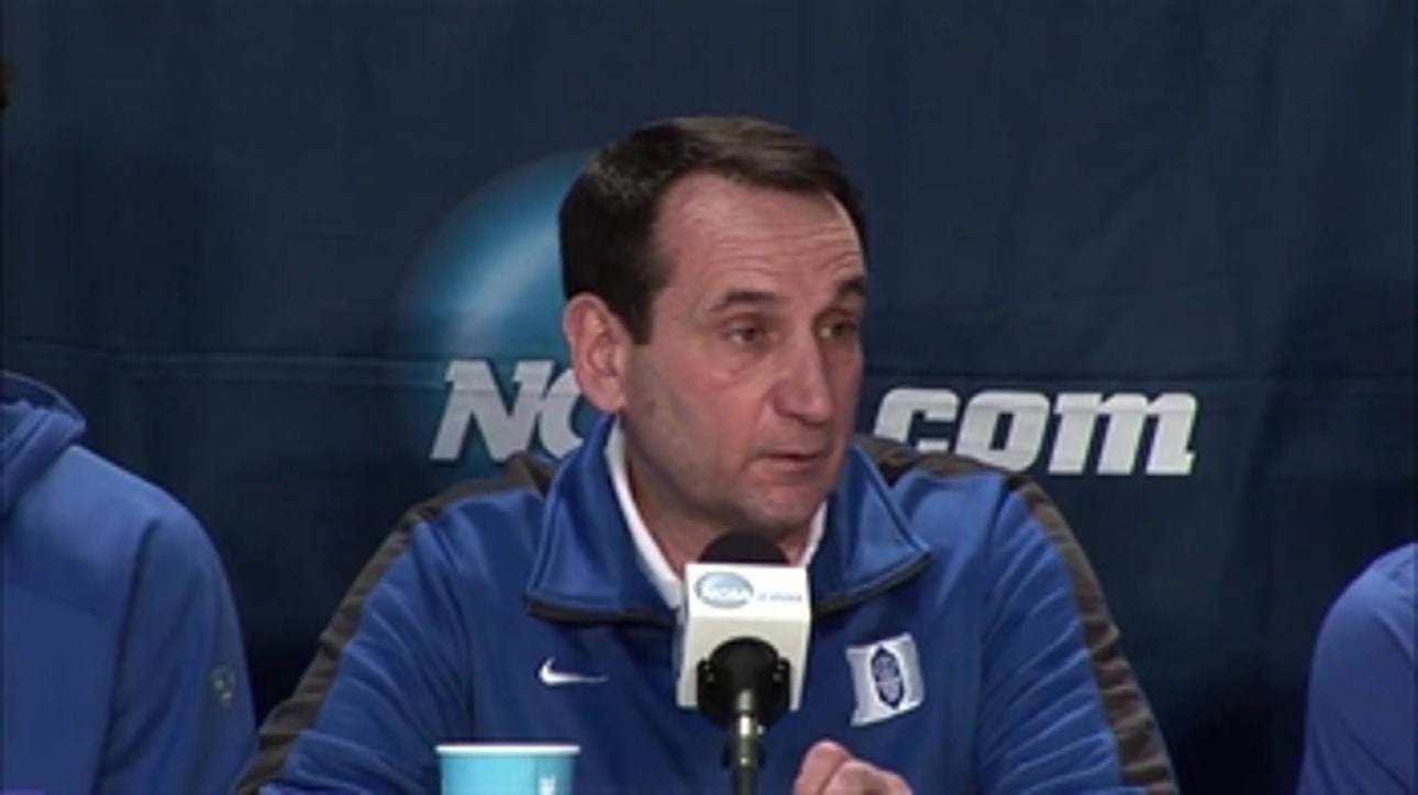 Coach K: Hope we can come up with something to beat Gonzaga