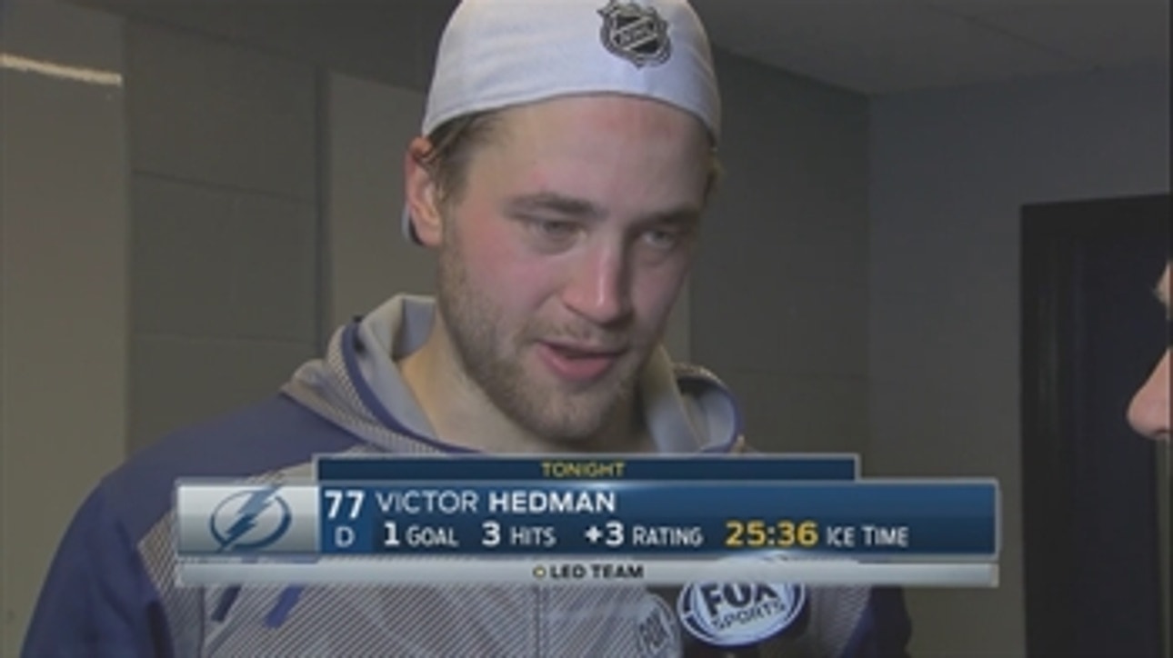 Victor Hedman shoulders ice-time load in Lightning win