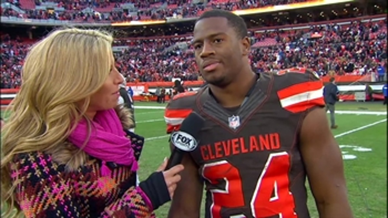 Browns RB Nick Chubb talks about his record-setting Week 10 performance