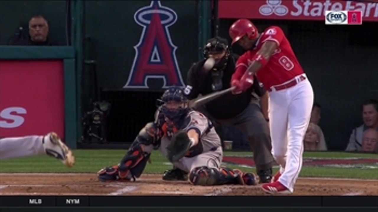 Justin Upton's presence in left field is filling Angels most tumultuous spot