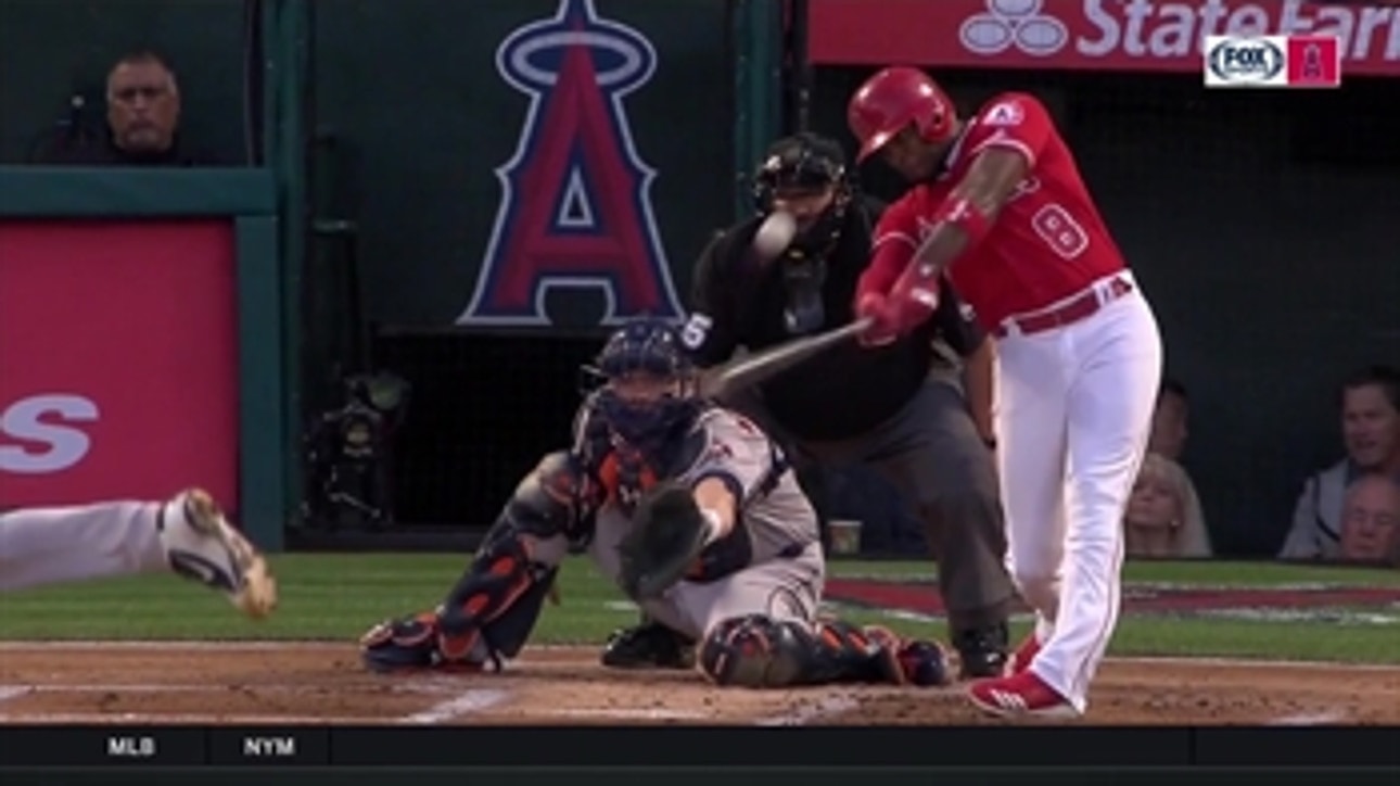 Justin Upton's presence in left field is filling Angels most tumultuous spot