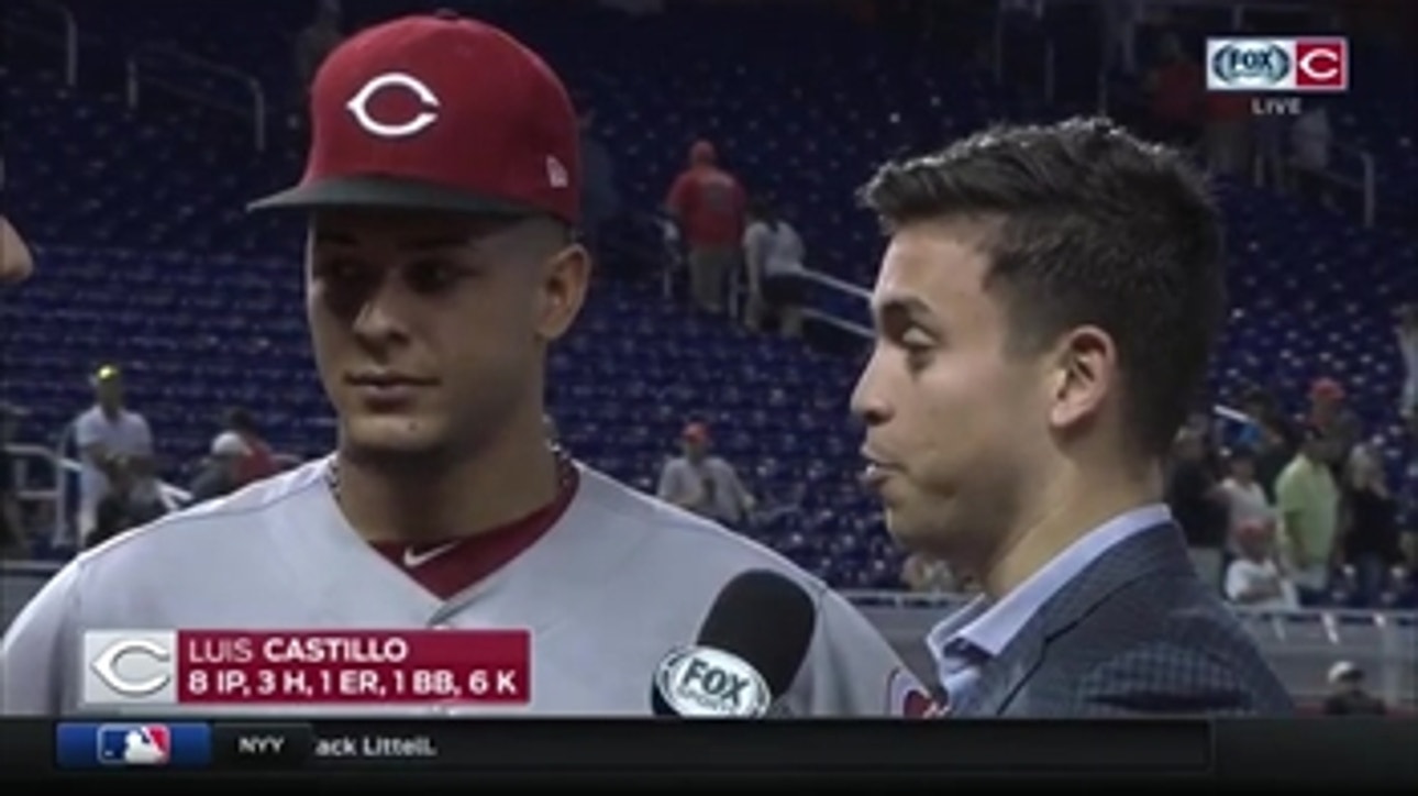 Luis Castillo dedicates his outstanding outing to his father
