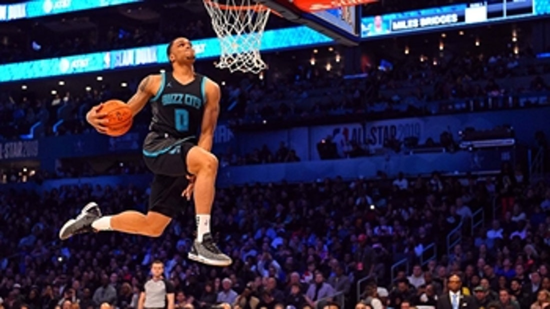 Miles Bridges on 50-point second attempt in Slam Dunk Contest