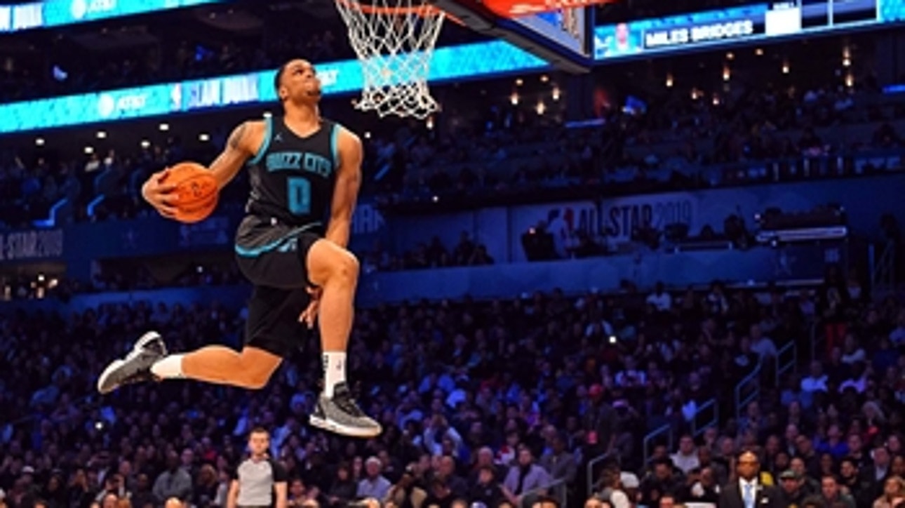 Miles Bridges on 50-point second attempt in Slam Dunk Contest