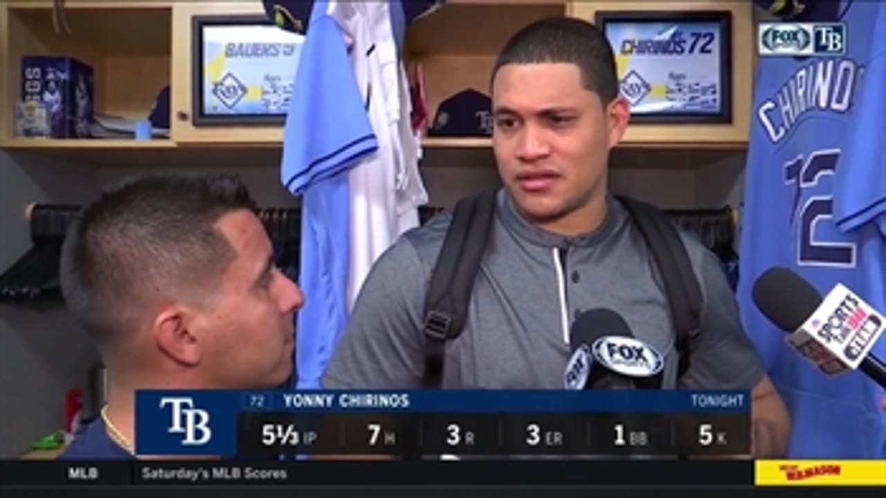 Yonny Chirinos says rhythm, attacking were keys to his successful outing