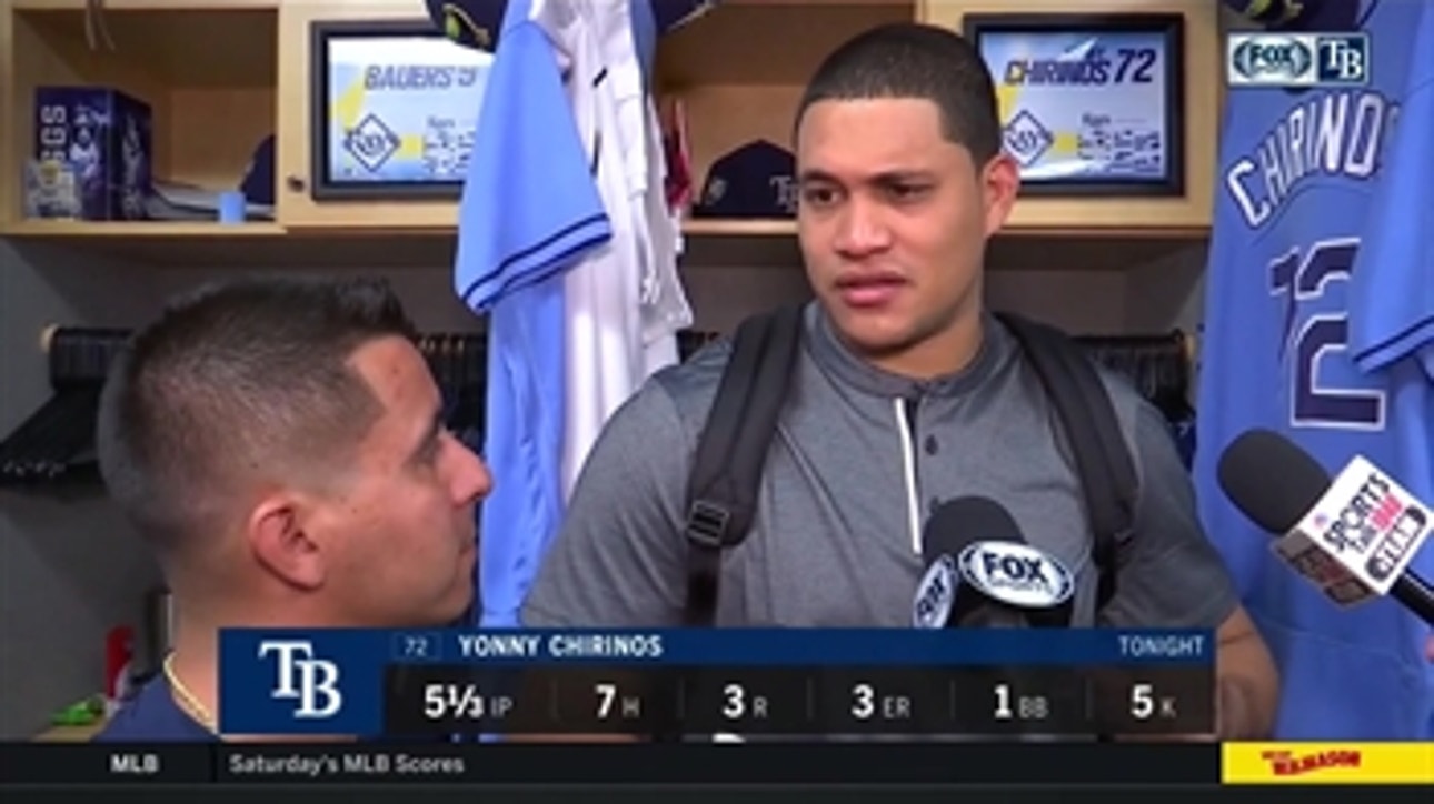 Yonny Chirinos says rhythm, attacking were keys to his successful outing