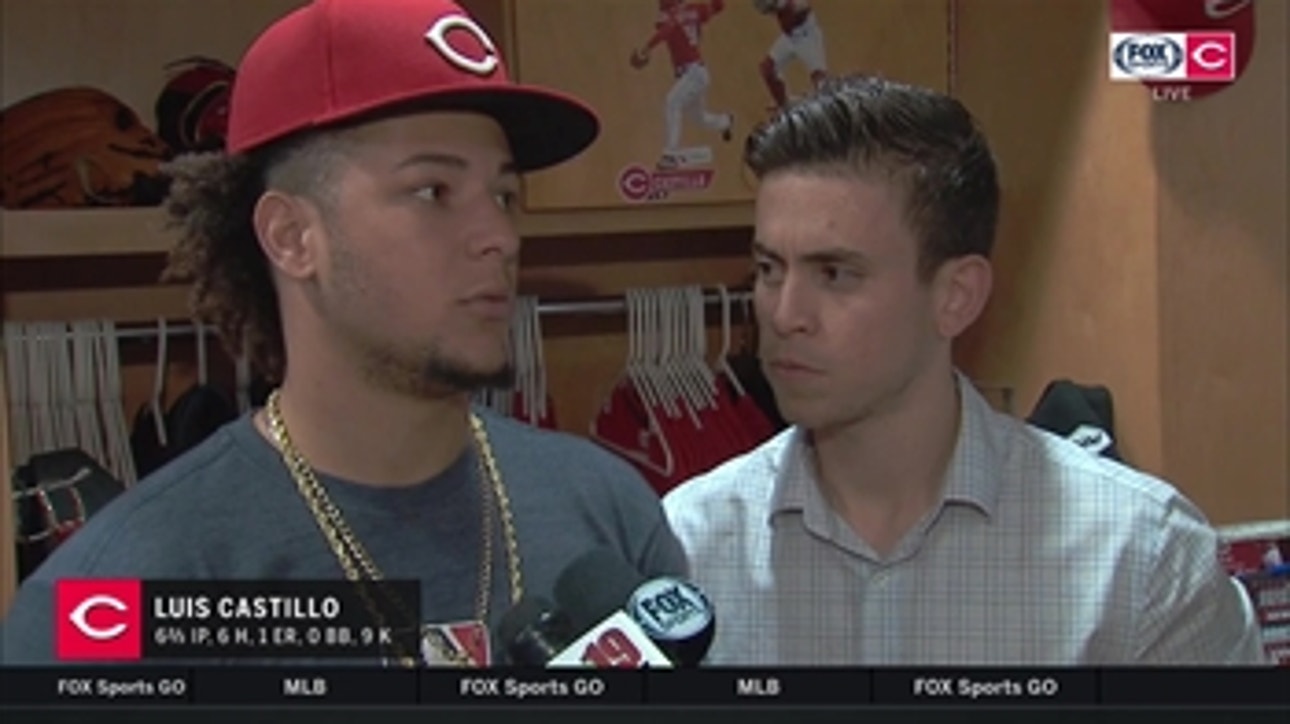 Luis Castillo thrilled with his performance on the mound