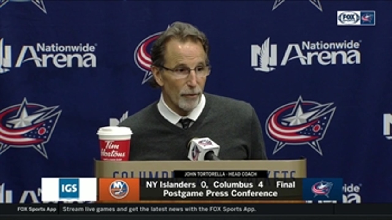 Torts is pleased the Blue Jackets didn't try to make things exciting vs. Islanders