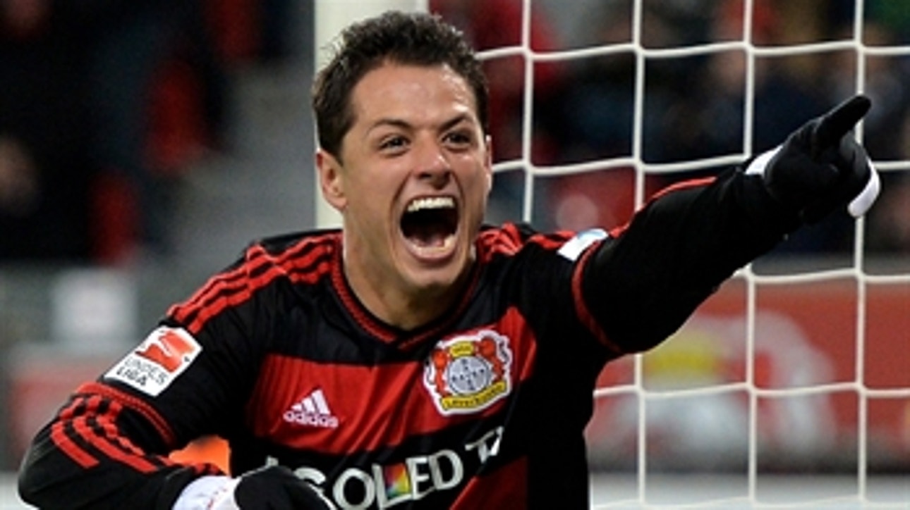 Watch Chicharito's hat trick for Bayer Leverkusen vs. Gladbach ' 2015-16 Bundesliga Highlights