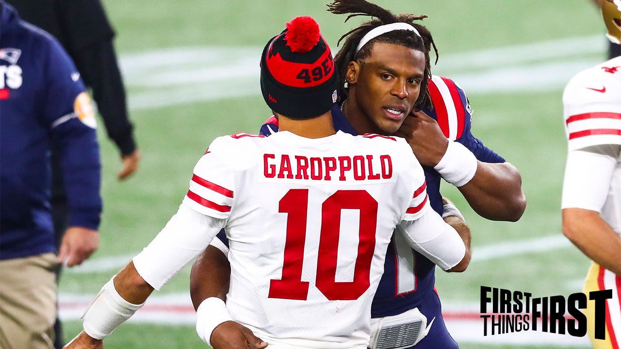 Brandon Marshall analyzes the Cam Newton - Mac Jones & Jimmy G - Trey Lance Week 1 QB battles I FIRST THINGS FIRST