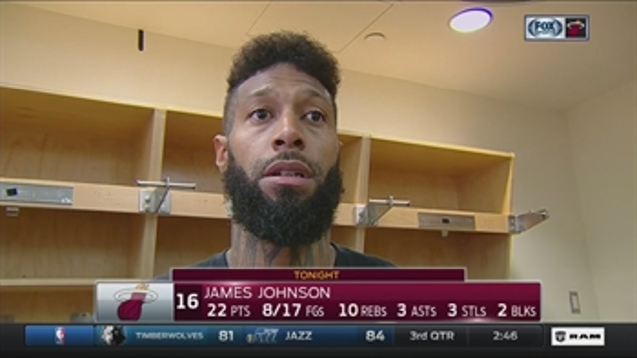 James Johnson: We're gonna sharpen the swords, go back to work tomorrow