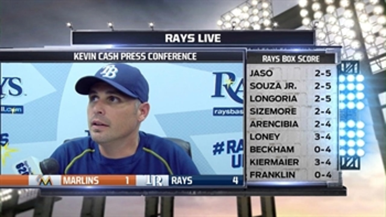Kevin Cash: We hit the ball all over the ballpark