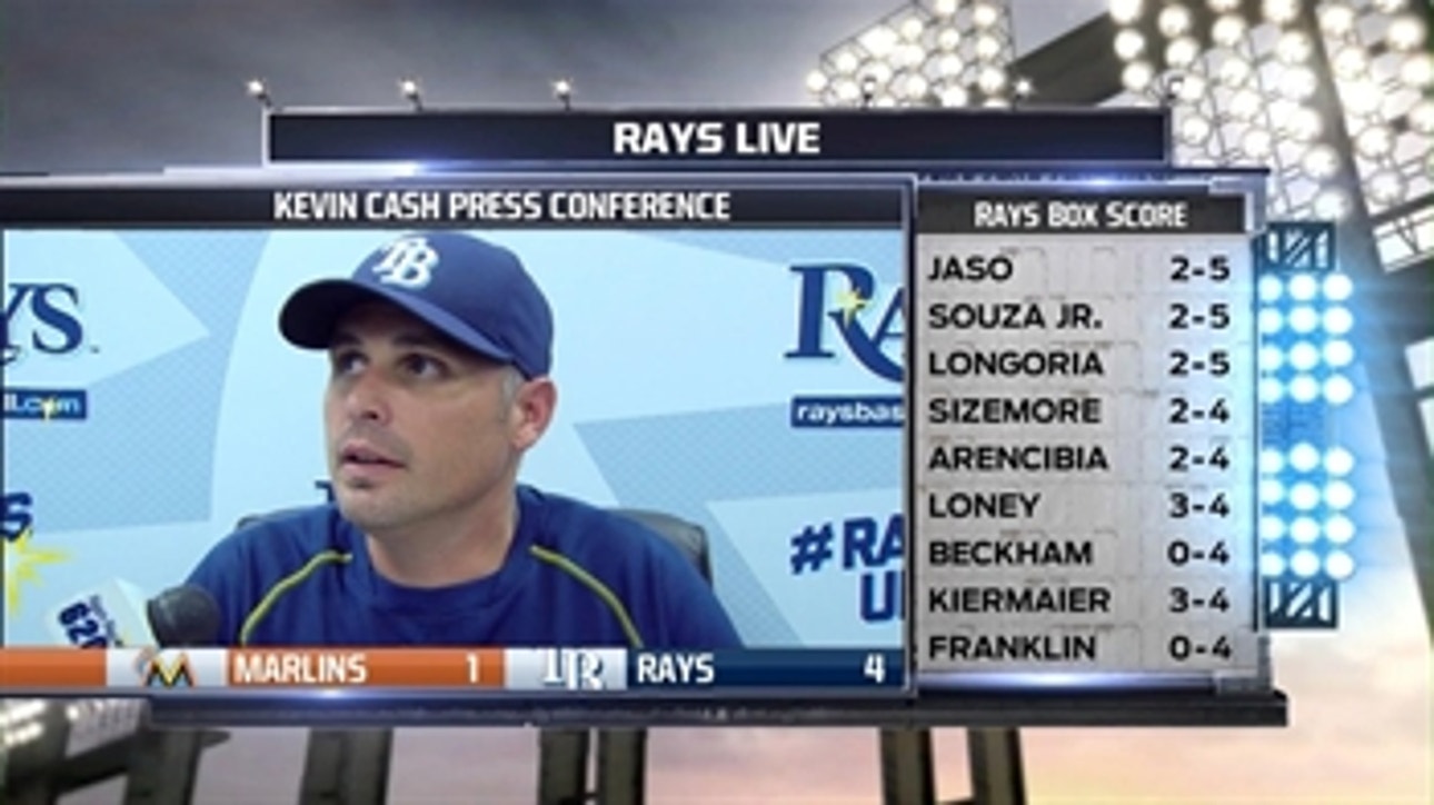 Kevin Cash: We hit the ball all over the ballpark