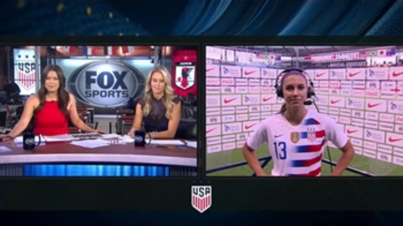 Hear from Alex Morgan after her hat trick against Japan ' 2018 TOURNAMENT OF NATIONS