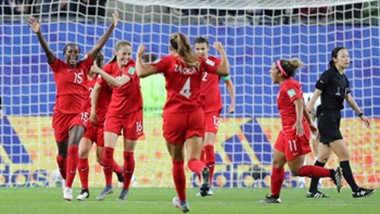 Canada's Nichelle Prince scores her first FIFA Women's World Cup™ goal