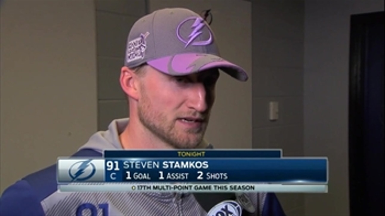 Steven Stamkos calls power play a 'work in progress' after win
