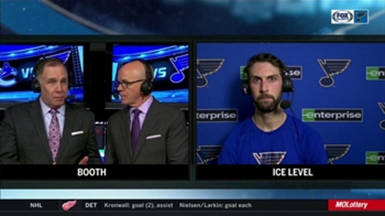 Bortuzzo on Blues slipping after strong first period