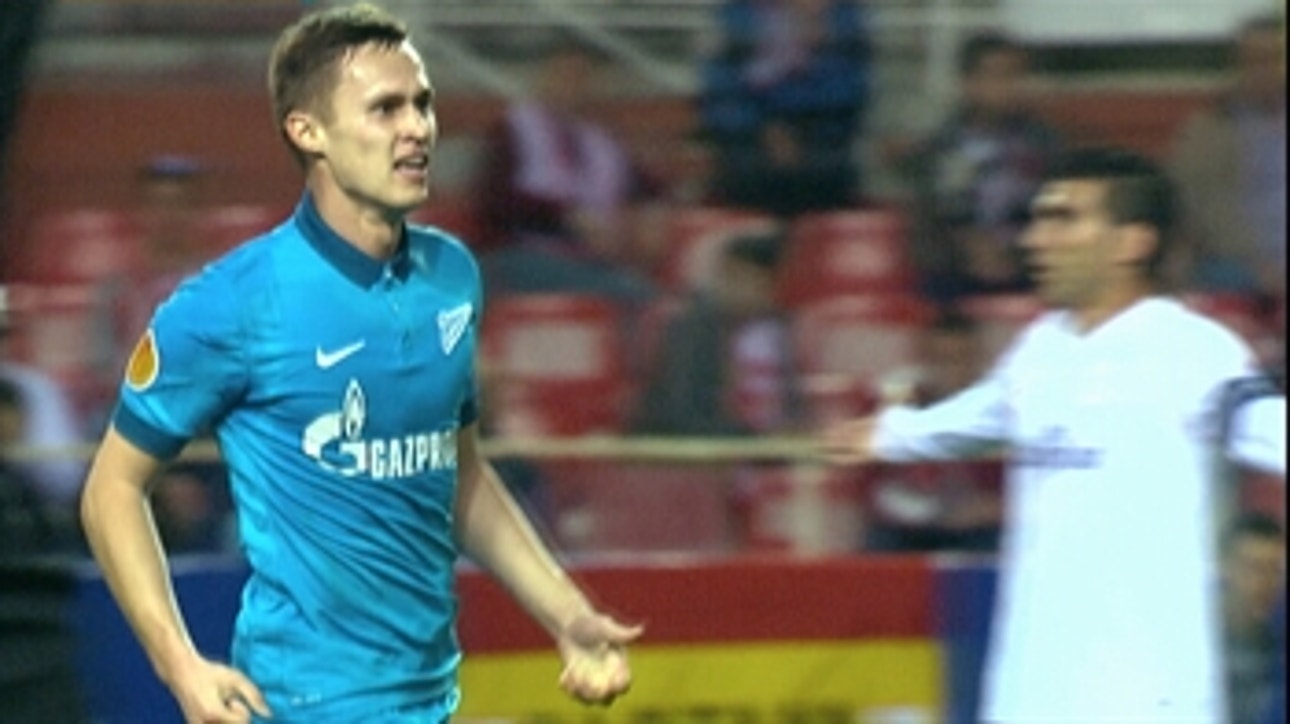 Zenit have taken 1-0 lead at Sevilla