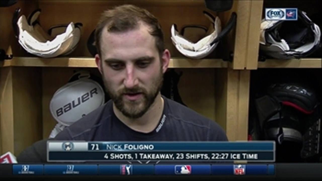 Foligno: Jackets were 'too cute,' needed to be more selfish in loss