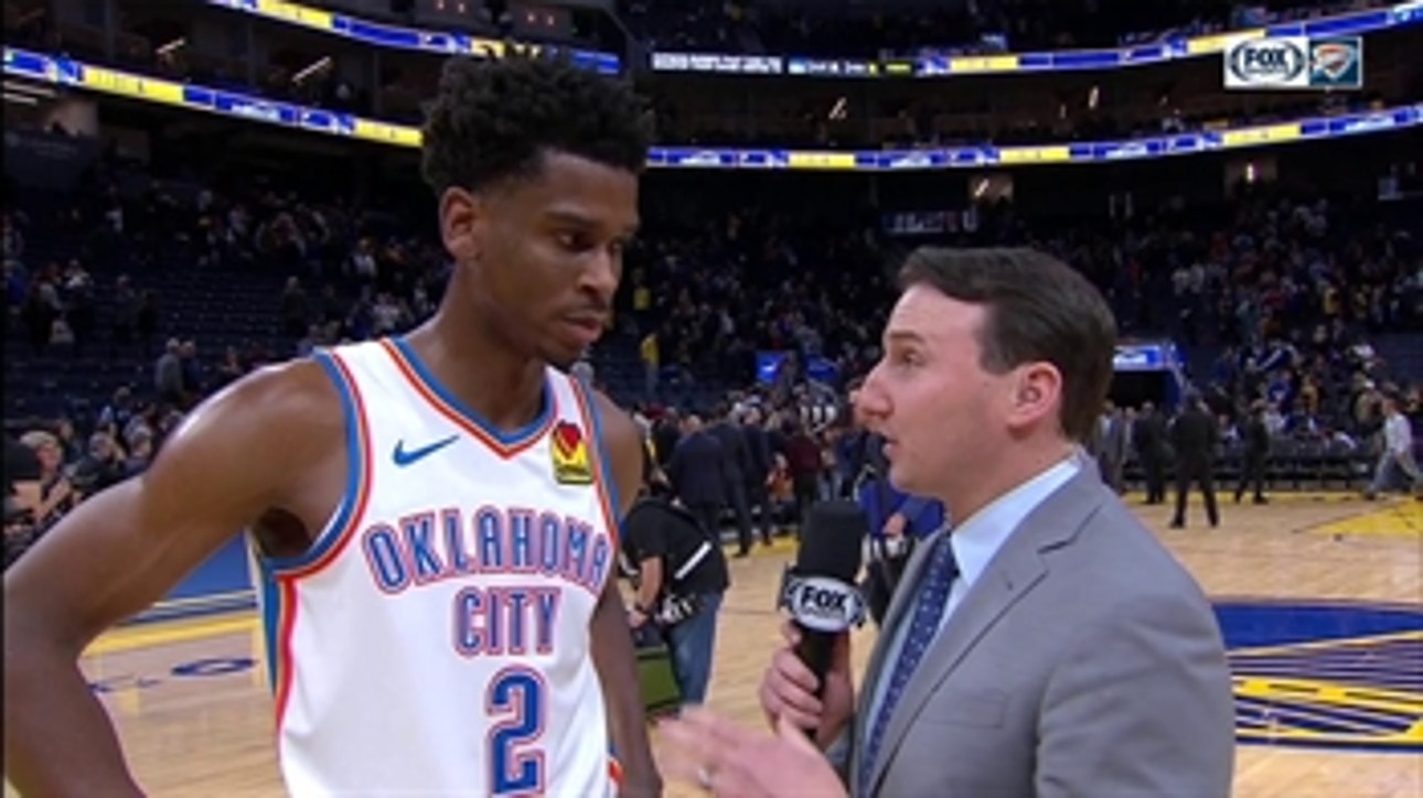 Shai Gilgeous-Alexander on win against Warriors