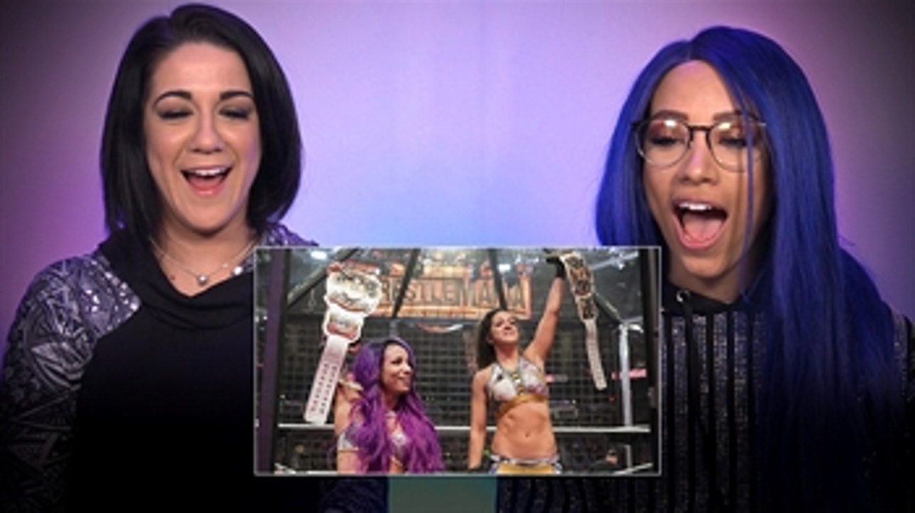 Sasha Banks & Bayley rewatch their Elimination Chamber Tag Team Title win: WWE Playback