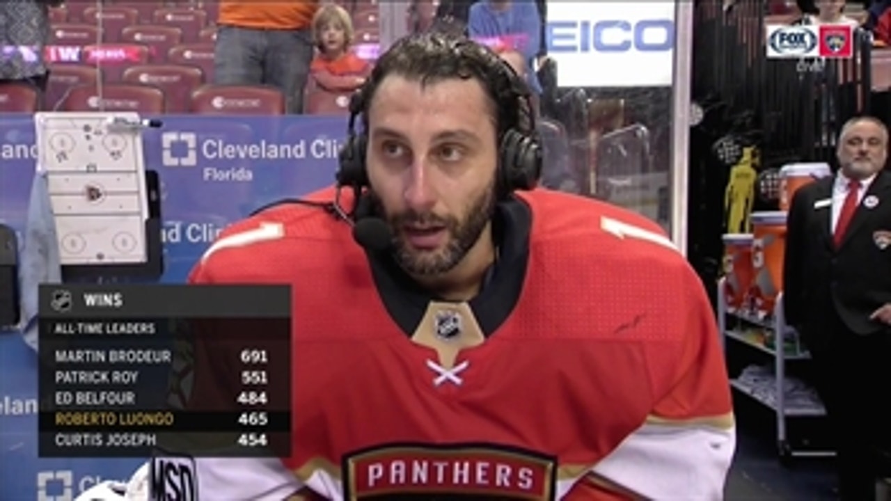 Panthers Luongo on playoffs: 'There's a long road ahead and we need to keep playing how we are now'