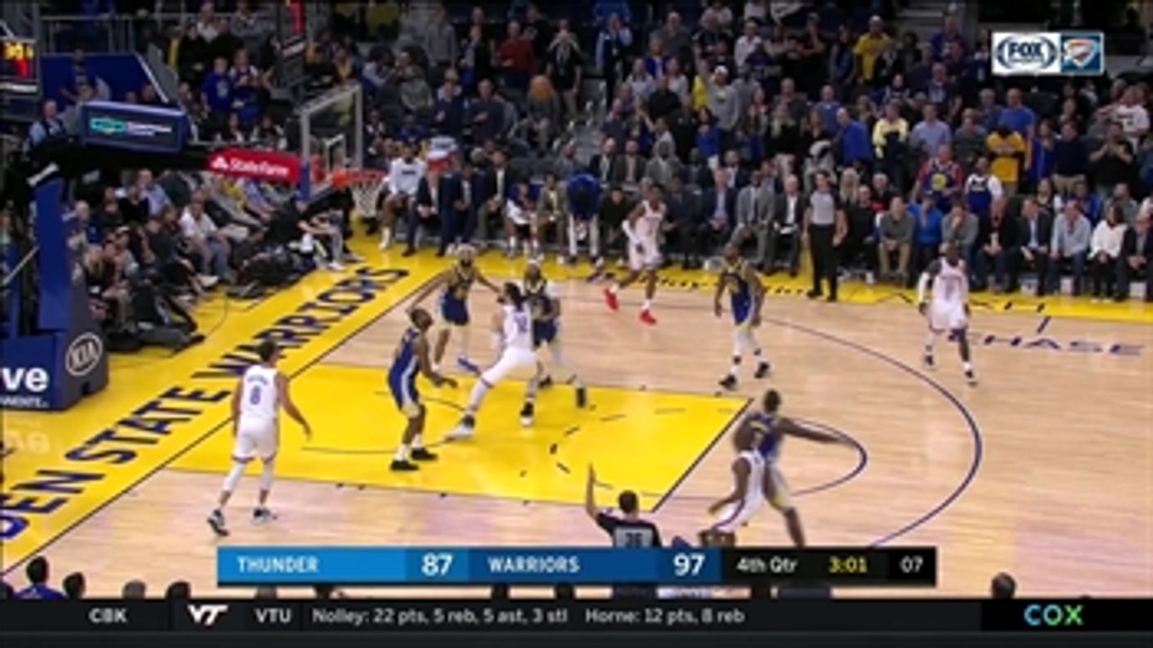 WATCH: OKC Closes out the Win against the Warriors on the Road