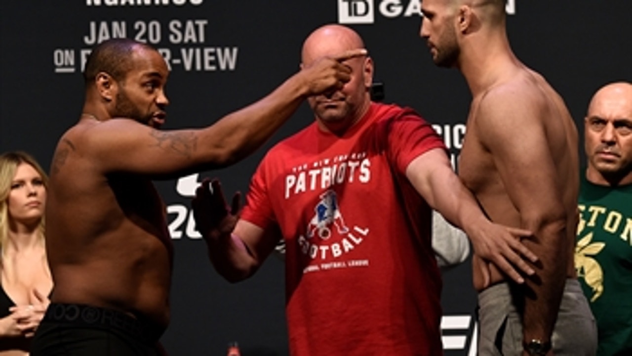 Daniel Cormier and Volkan Oezdemir face-off ' WEIGH-IN ' UFC 220