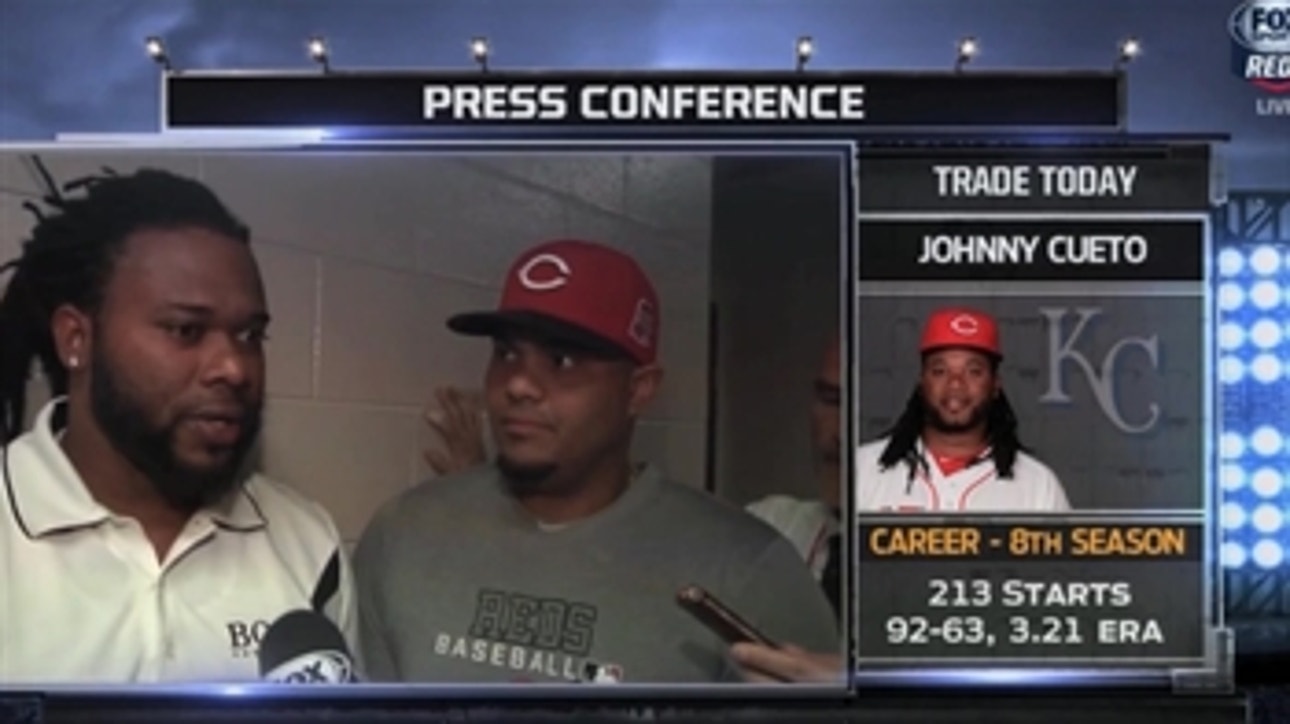 Cueto shares his feelings on being traded from Reds
