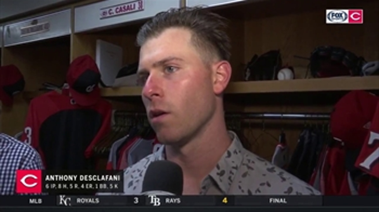 Anthony DeSclafani on loss to Chicago: 'Didnt make quality enough pitches'