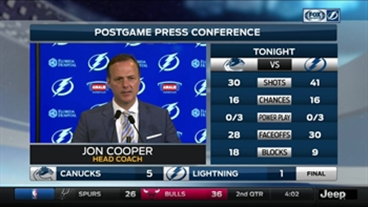 Lightning coach Jon Cooper: 'It doesn't matter who we play, its how we play'