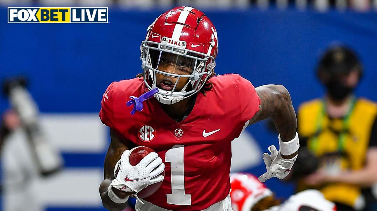 Geoff Schwartz on why Georgia will hold Alabama WR Jameson Williams to under 102.5 yards in the national championship I Fox Bet Live